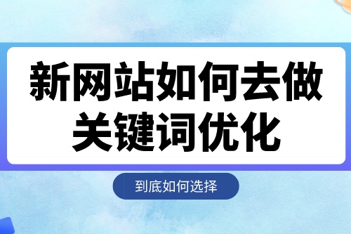 新網(wǎng)站如何去做關(guān)鍵詞優(yōu)化